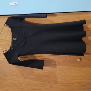 Black 3/4 sleeved dress S